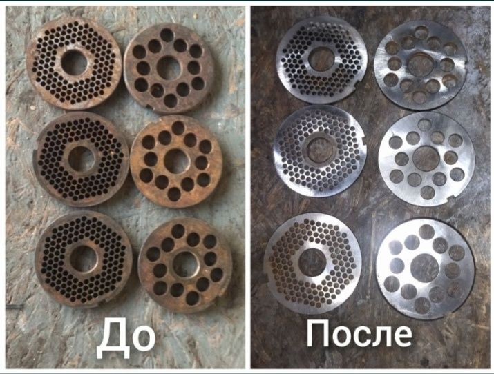 Заточка ножей от мясорубки разных размеров