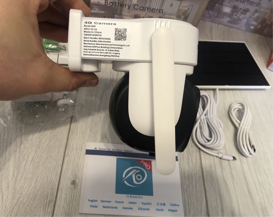 Camera Supraveghere O-Kam Pro 4G Zoom 10x Alarma Rezolutie 4K Sd-32Gb