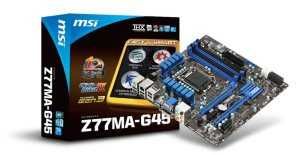 Продаю материнскую плату MSI Z77MA-G45