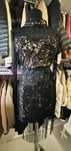 Rochie scurta de ocazie cu franjuri