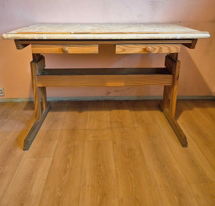 Masa de lucru din lemn (vintage drafting table)