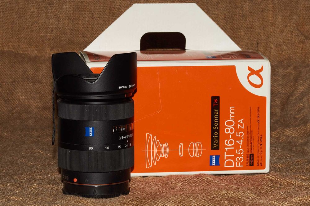 Объектив Carl ZEISS Sony Vario-Sonnar T*DT16-80mm F3.5-4.5ZA для SonyA