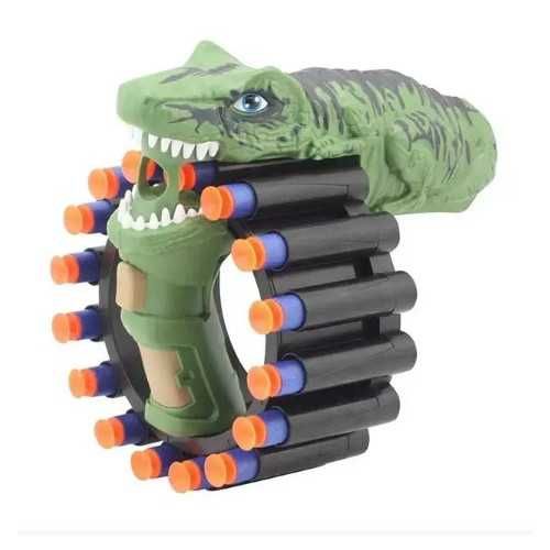 Детска играчка-гривна Динозавър с 20 броя меки пълнителя