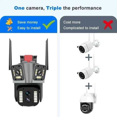 Wifi камера PTZ 10X Zoom Двустороння аудиосвязь smart camer, kamera