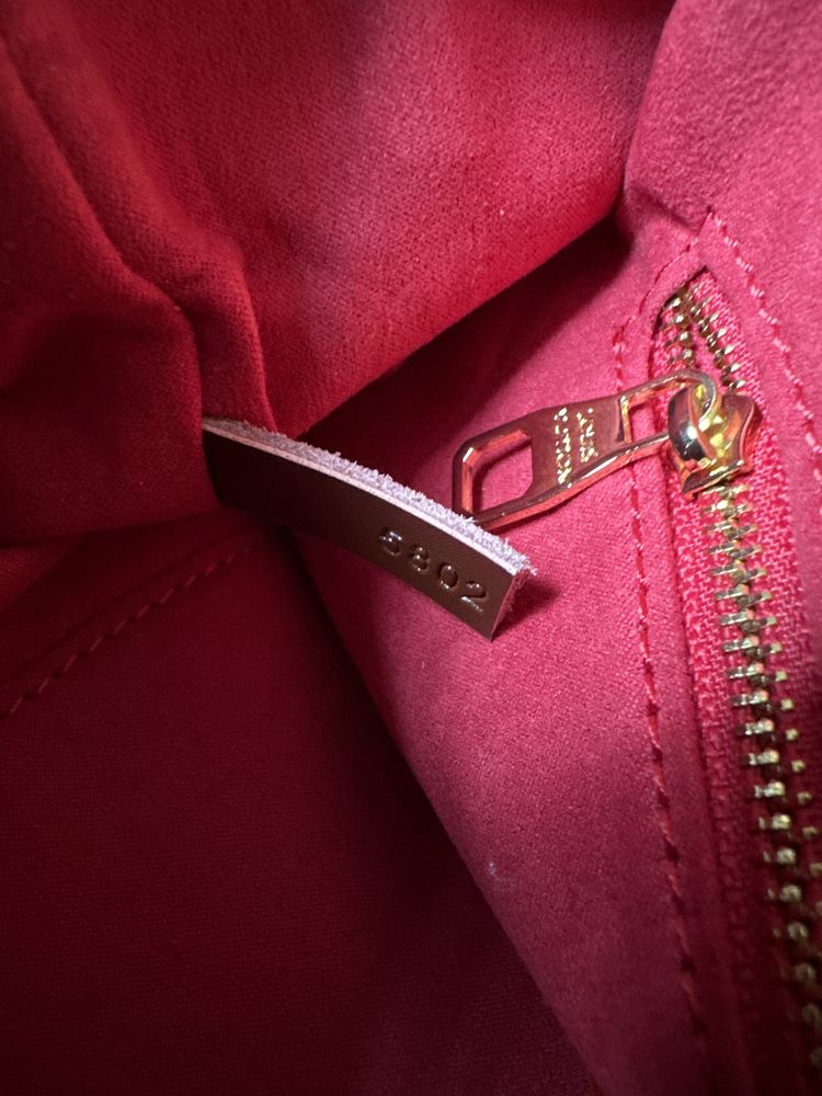 Louis Vuitton дамска чанта, кафява, презрамка и дръжки