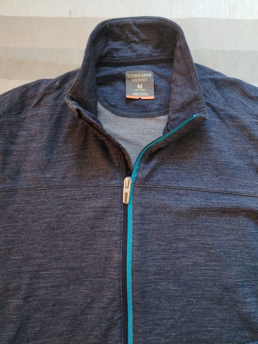 icebreaker Men's Long Sleeve Zip Jacket - мъжко мерино горнище