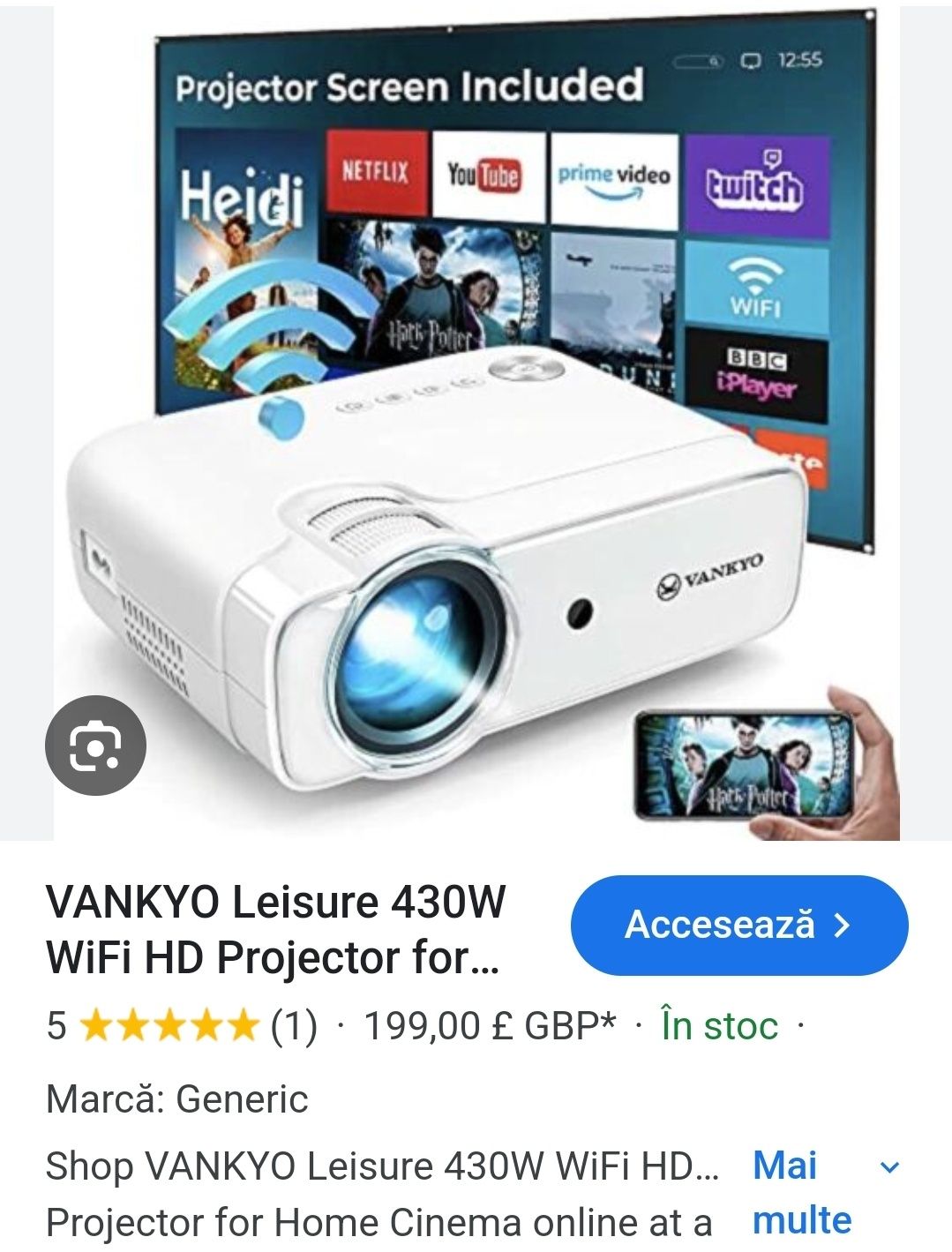 VideoProiector WiFi - NOU !