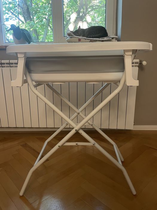 Cadita pliabila cu suport si sezlong pentru bebelusi nou nascuti