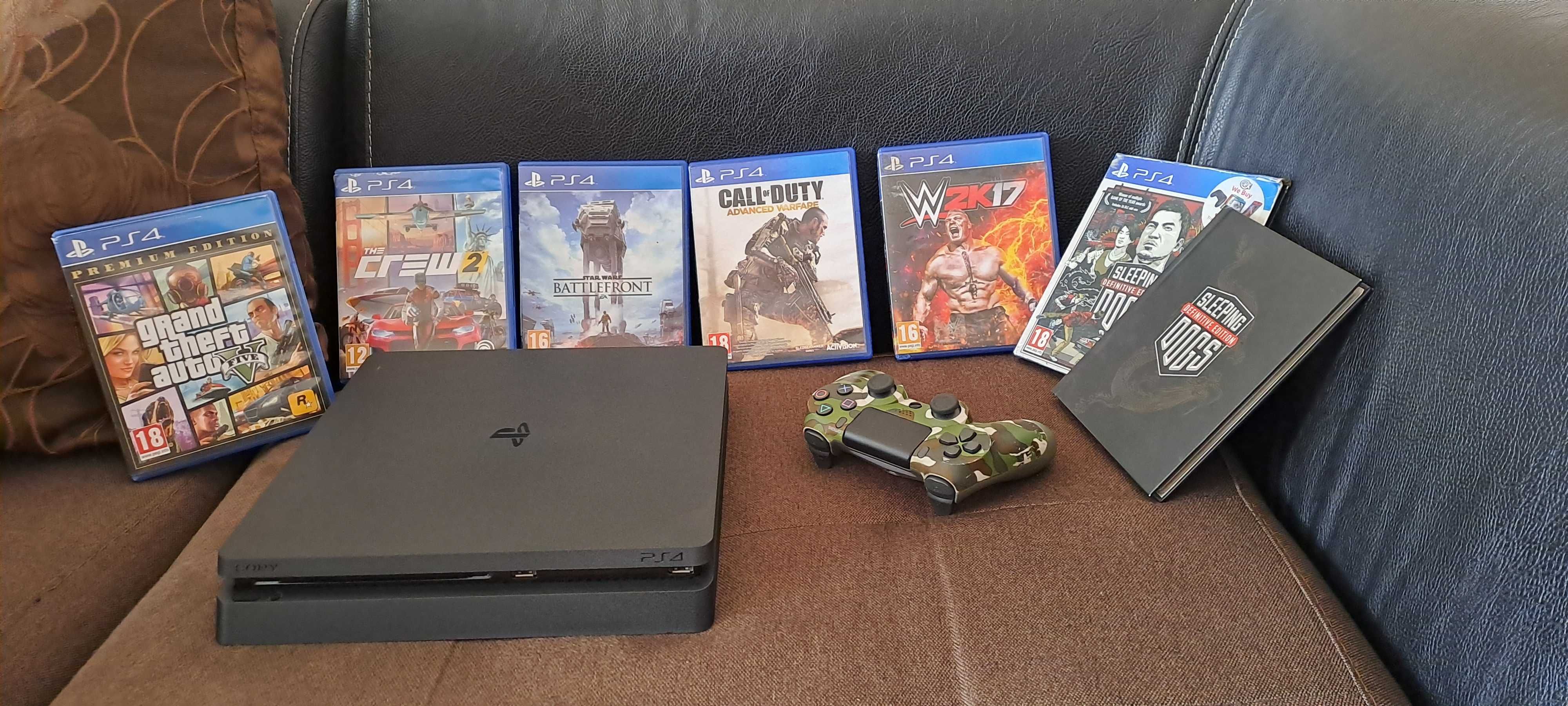 PlayStation 4 + подарък 6 игри и контролер