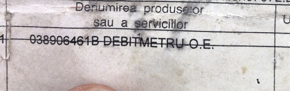 Debitmetru de aer bosch