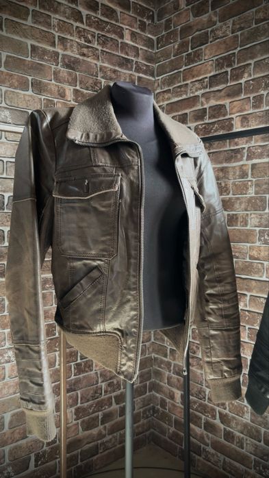 Винтажная куртка из натуральной кожи
