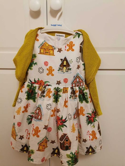 Коледна рокличка Точици