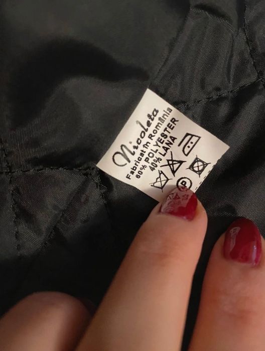 Palton cu amestec de lână