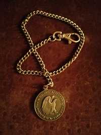 Vând medalion cu lanț vintage