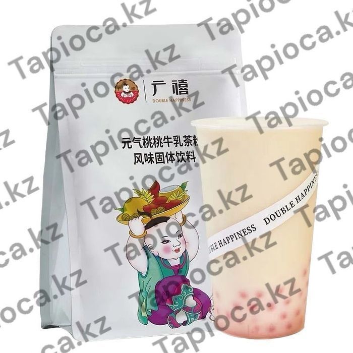 Молочный чай со вкусом персика для бабл ти, персиковый молочный чай