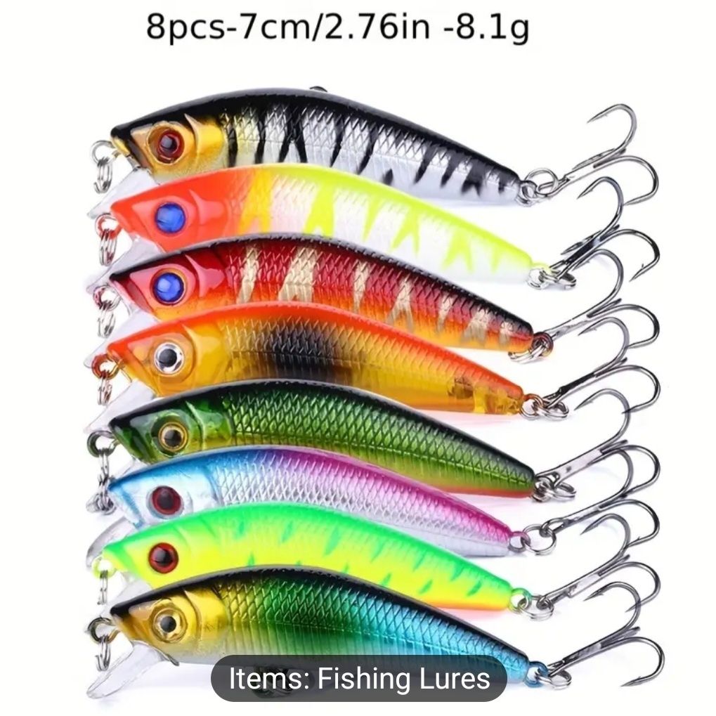 Trusa voblere Minnow 50 de bucati