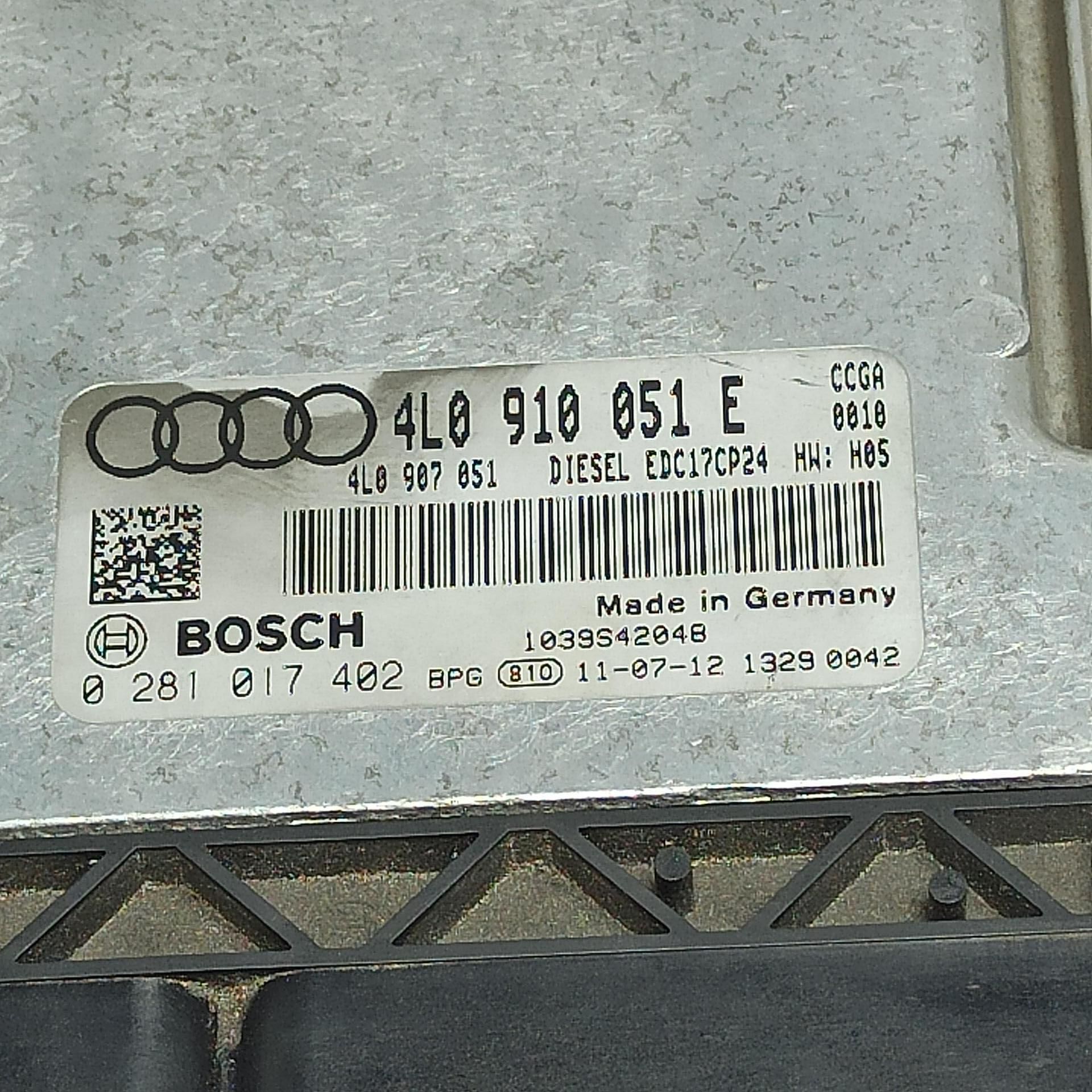 Ecu компютър за двигател на audi q7 4l 6.0 v12 tdi - 4l0910051e