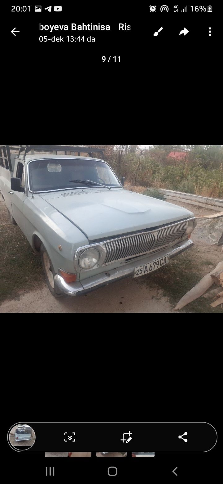 Gaz 24 01 pikap sotiladi