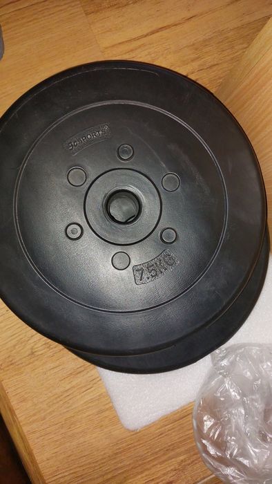 Прав лост щанга с 2 тежести по 7,5кг