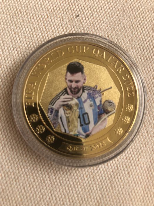 Монети с Лео Месси Футболист номер1 2022 г.