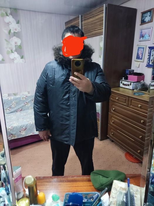 Зимный дублёнки натуральной внутри мех воротник тоже для шили ручная