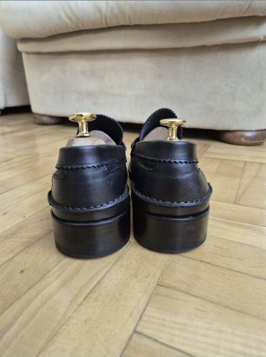 Pantofi de lux Handmade, Saxone of Scotland Arran Loafers - 42