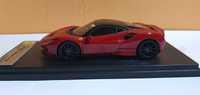 Macheta Looksmart 1:43 Ferrari F8 Tributo Rosso Corsa/Black MY2020