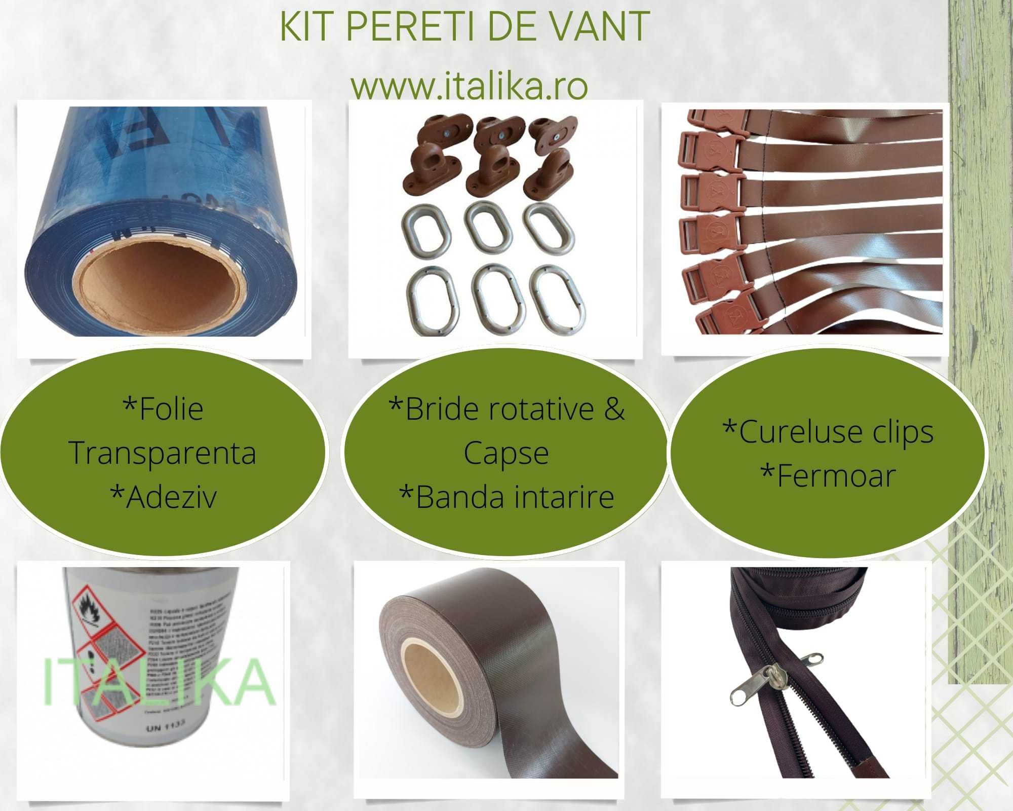 Capse Ovale 42mmx22mm Zincate Metalice Folie Transparenta Terasa