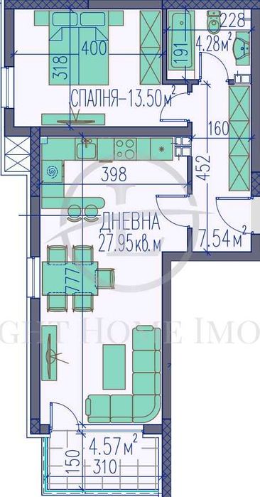 Реф. 1750 Двустаен просторен апартамент / АКТ 14 / Каменица 2
