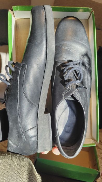 Pantofi de piele negri marimea 49 , interior 32 cm , curier gratuit