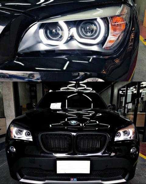 Kit retrofit BMW X1 E83/E84  Lupe Bixenon +Angel Eyes DTM Led M4.