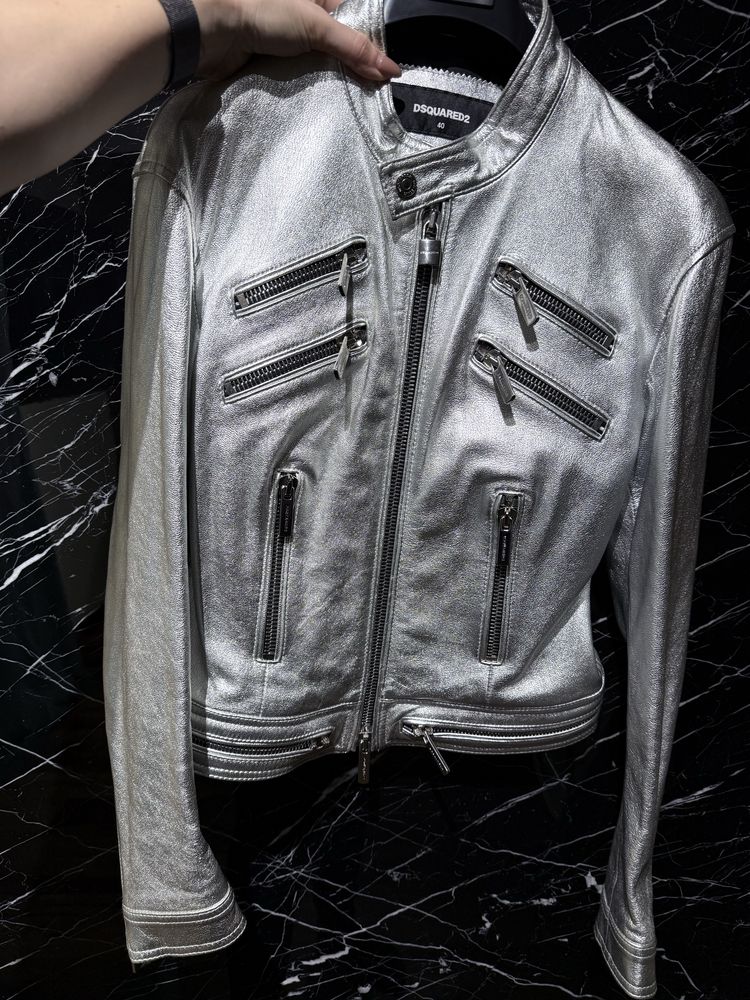 Dsquared2 кожено яке 40/С