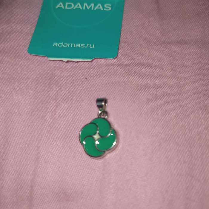 Подвеска серебро 925 с эмалью