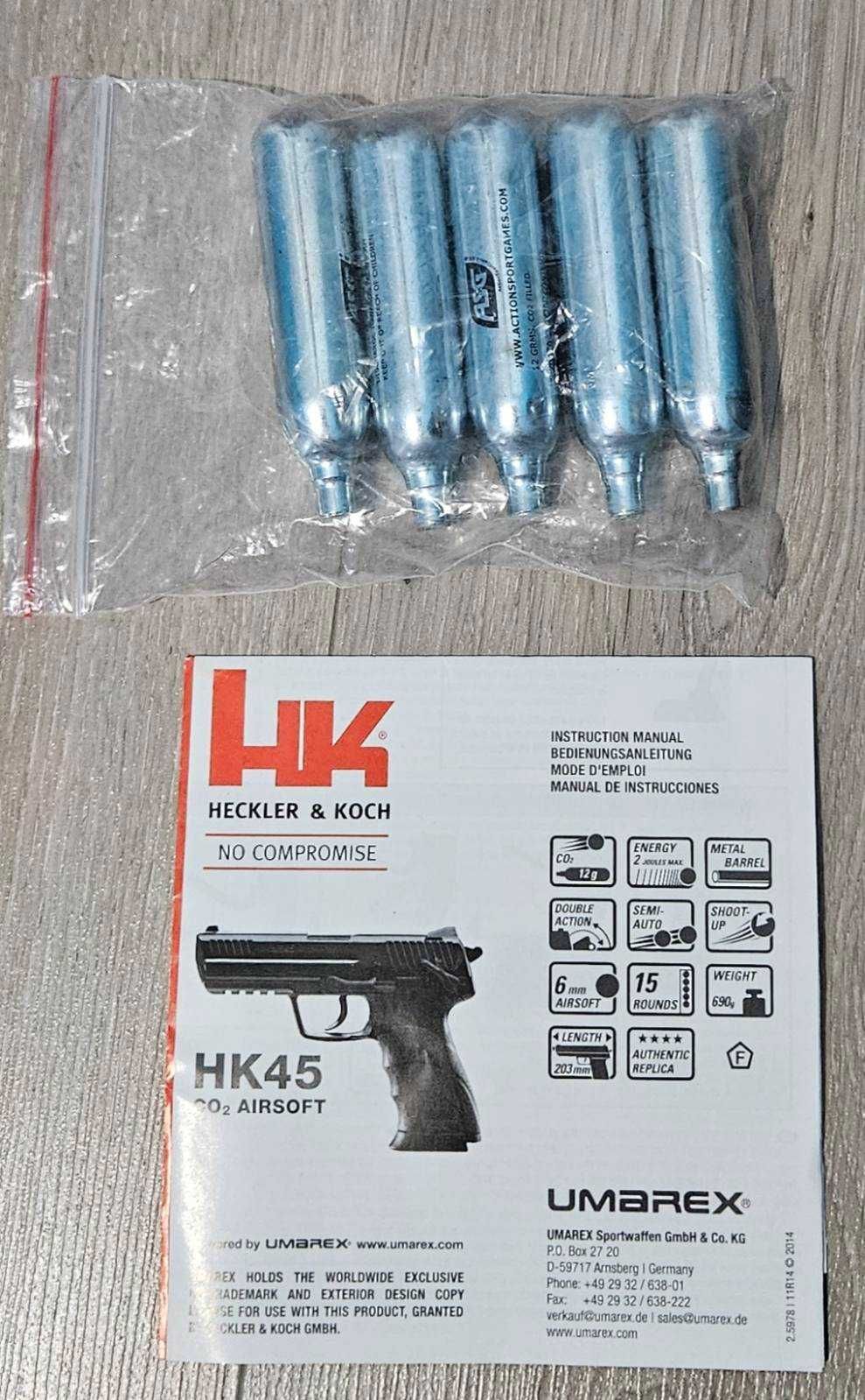 Airsoft пистолет Heckler&Koch HK45 6мм