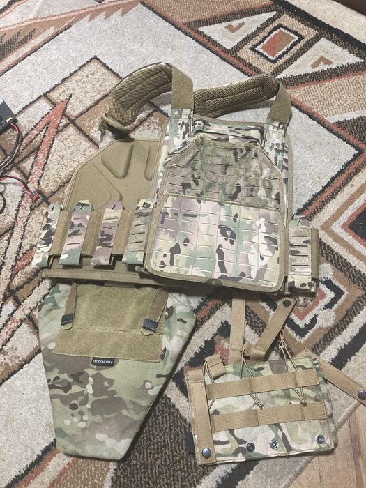 Plate carrier + protectie inghinala