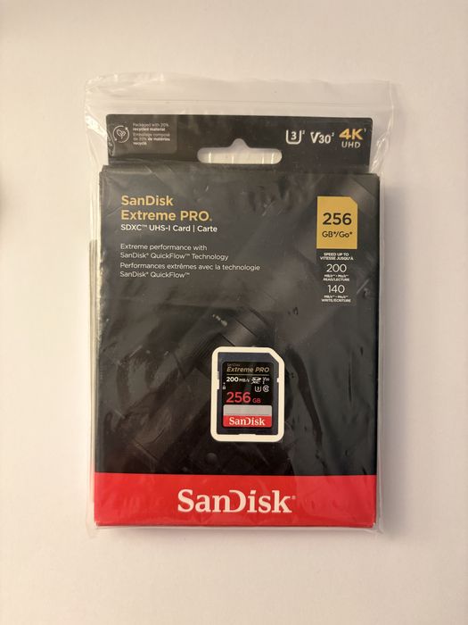 Sandisk Extreme Pro 256GB | Card memorie NOU
