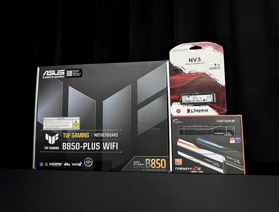 G.Skill Trident Z5 RGB Neo 32GB | Kingston NV3 1TB | TUF Gaming B850