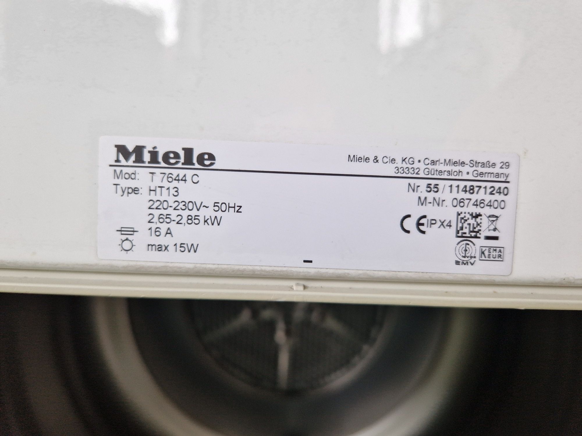 Сушилня MIELE W7644C