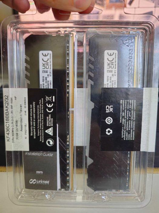Kingston FURY DDR4 3600Mhz XMP intel certified RGB