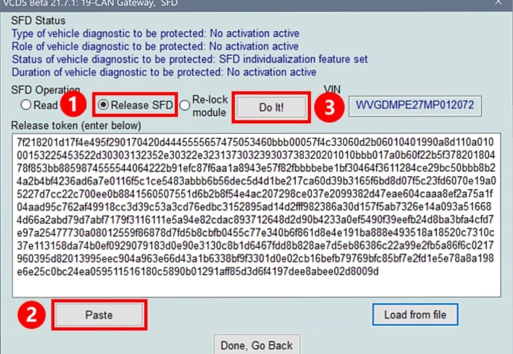 Deblocare SFD /unlock pentru gama auto VAG