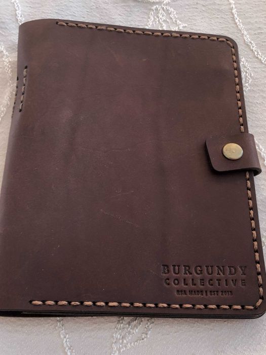 Калъф за пътуване BURGUNDY COLLECTIVE, есст. кожа ръчна изработка, ЮАР