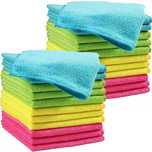 Set 24 Lavete de curatare Microfibra, prosoape de curatenie 30 x 40 cm