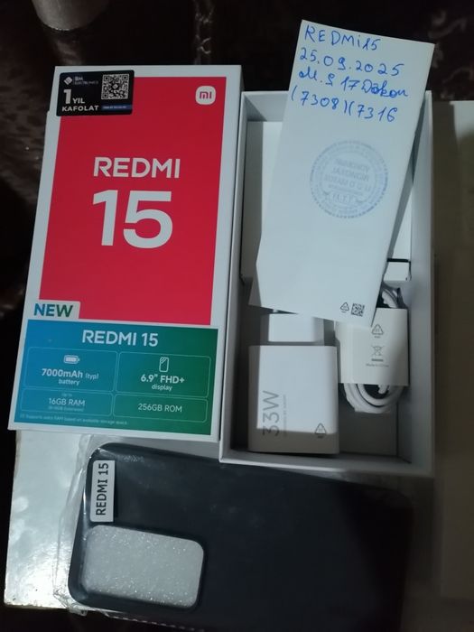Redmi 15  8/256 yangi
