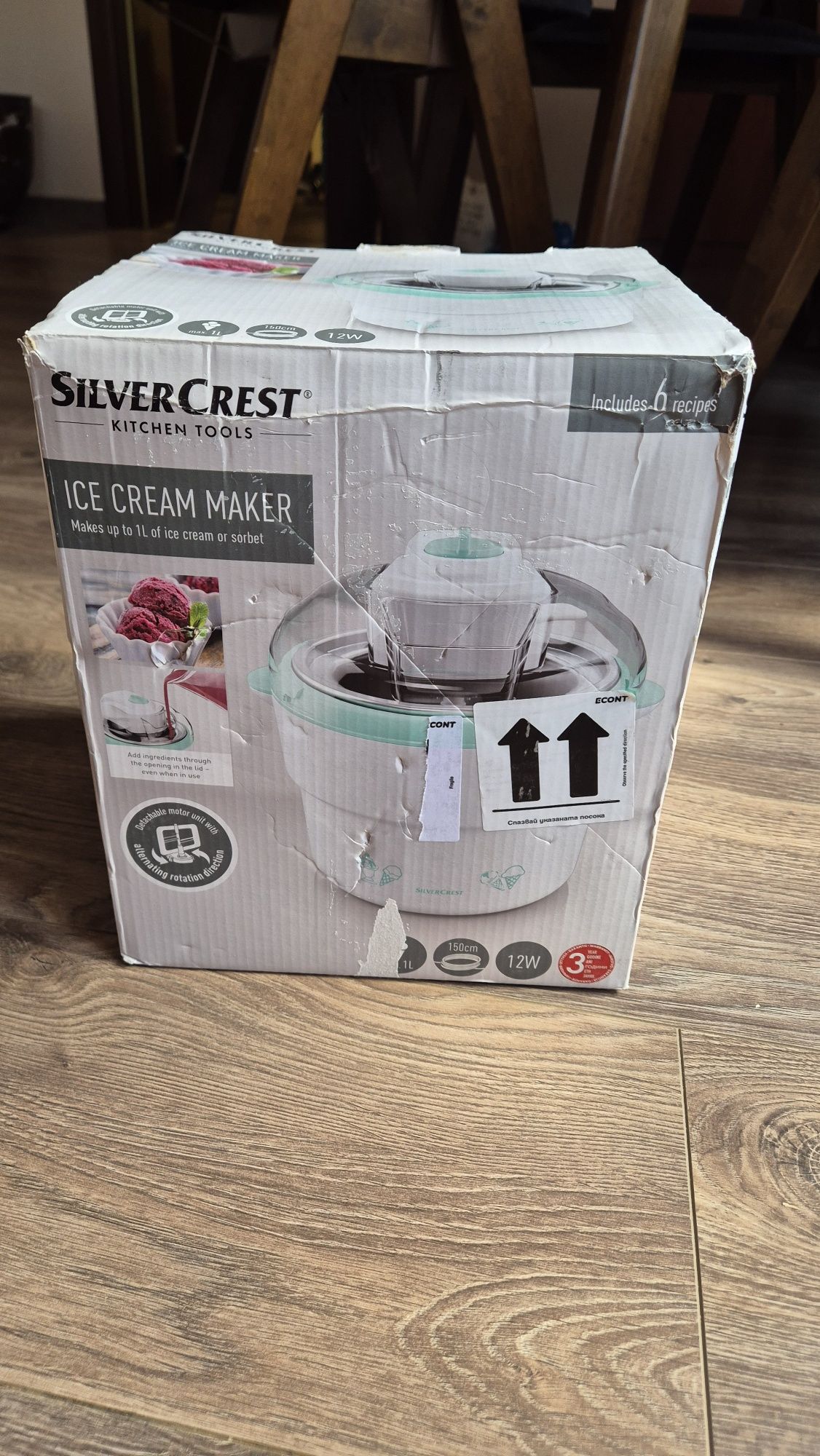 Машина за сладолед Lidl, Silvercrest, чисто нова