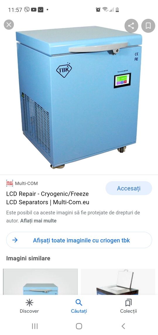 TBK 598  -180°  LCD  freezer criogenic congelator