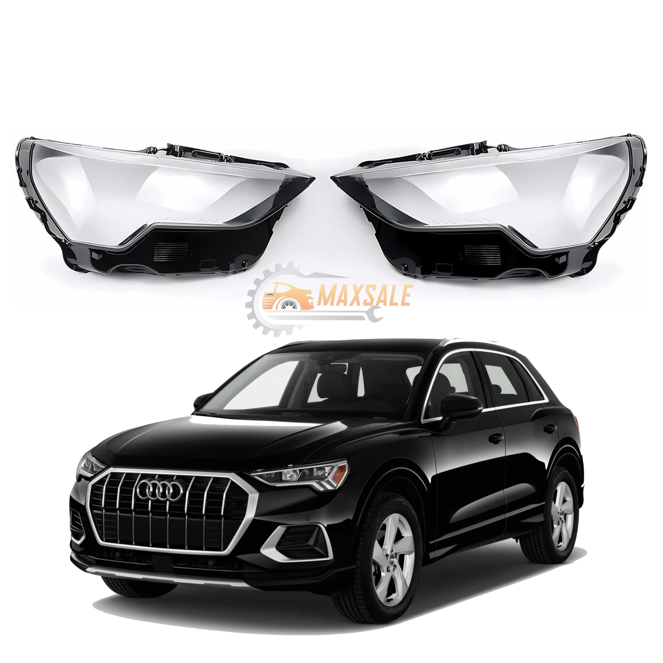 Капаци фарове Audi Q3 (19-22) фар ауди кю3 комплект стъкло джип