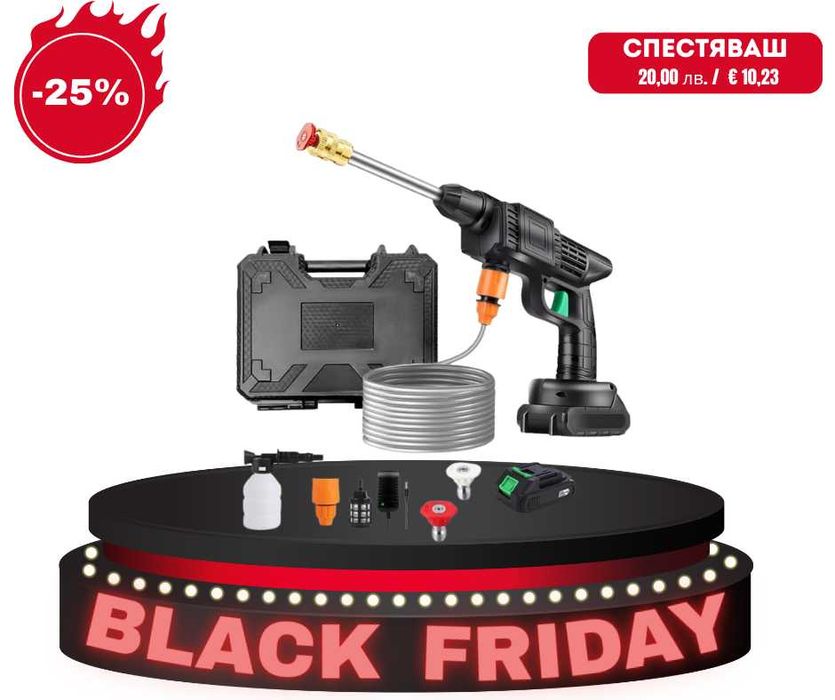 Акумулаторна водоструйка Cordless Pressure Washer Kit,Гаранция