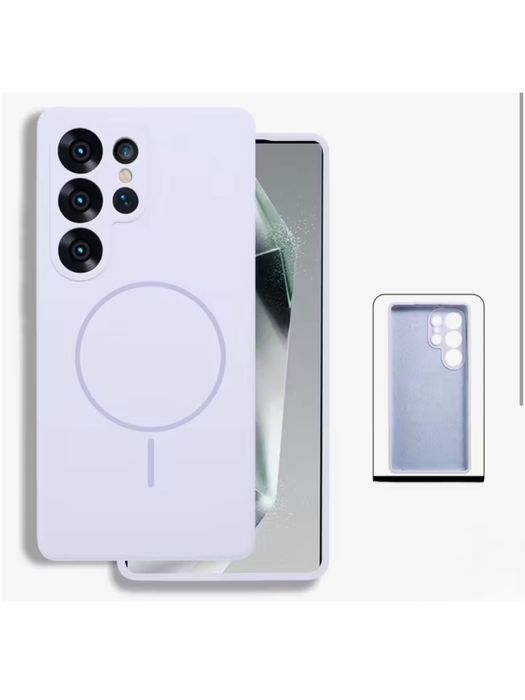 Samsung S24 S25 FE PLUS ULTRA Husa Magnetica Interior Alcantara