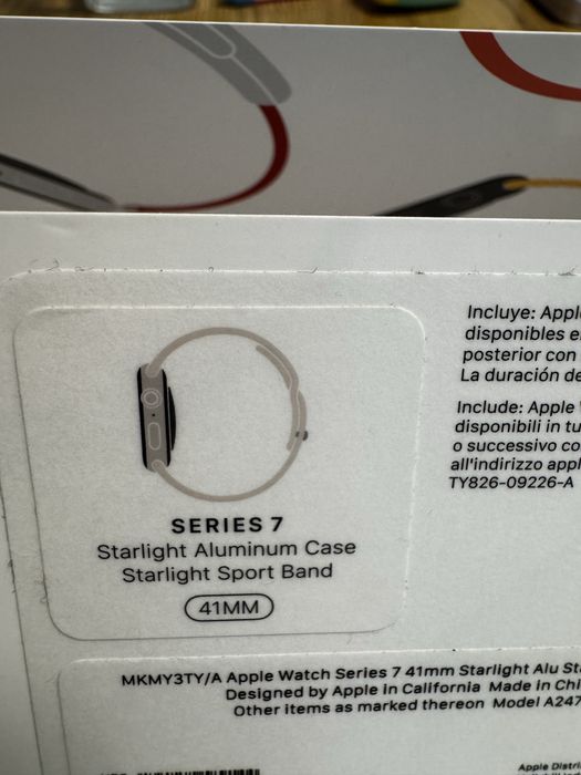 Apple Watch series 7, 41mm cutie completa
