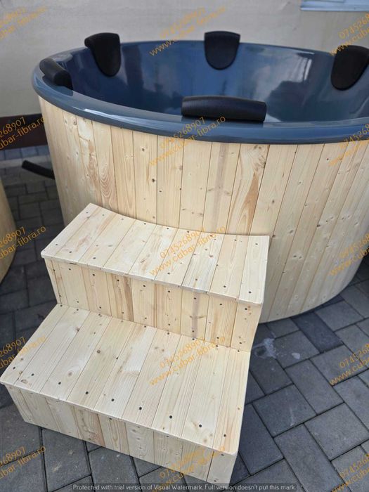 Jacuzzi Ciubar fibra mini piscină hidromasaj aeromasaj